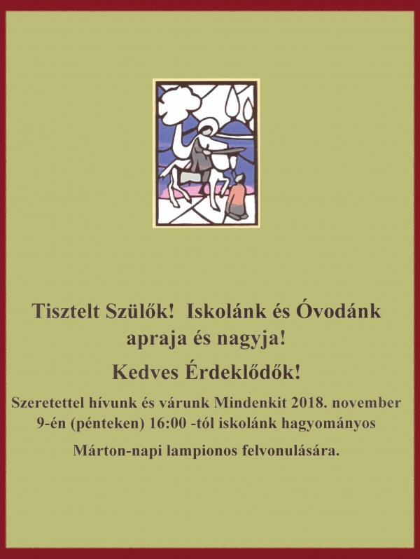 Szent Márton napi meghívó