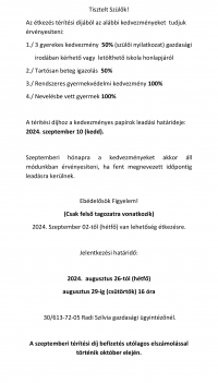 Ebédelősök figyelem!