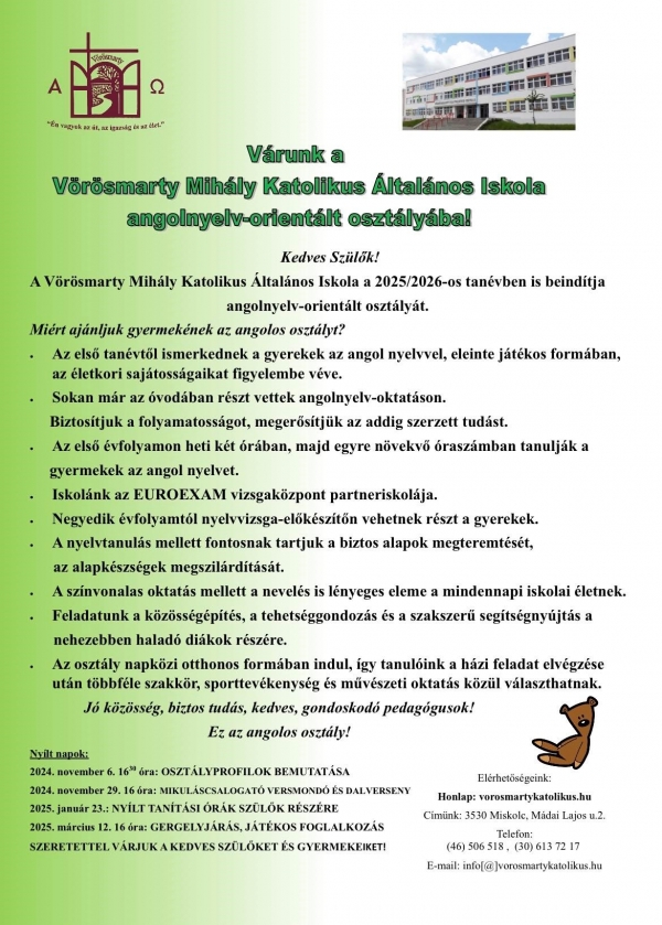 Angolnyelv-orientált osztály