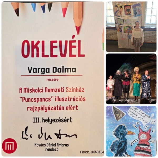 Rajzpályázat helyezés