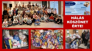 Tartósélelmiszer- és csokoládégyűjtés