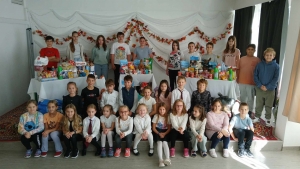 Adománygyűjtés az iskolában