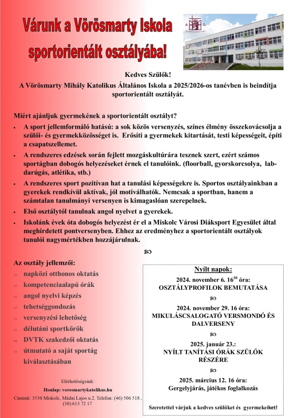 Sportorientált osztály