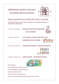 Iskolakóstolgatók és nyílt napok