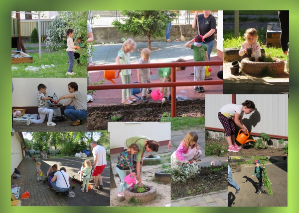 Virágültetés a Föld napján