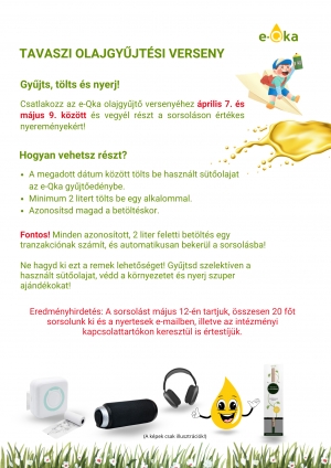 Tavaszi olajgyűjtési verseny