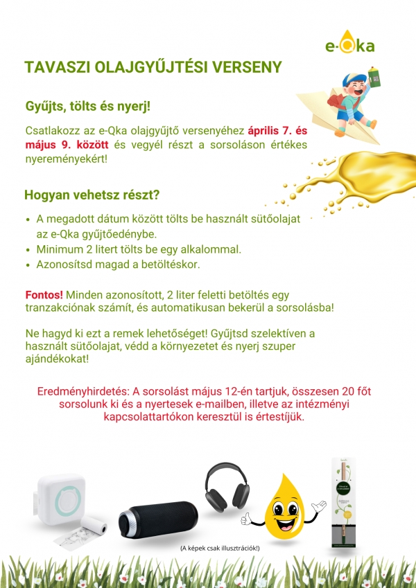 Tavaszi olajgyűjtési verseny