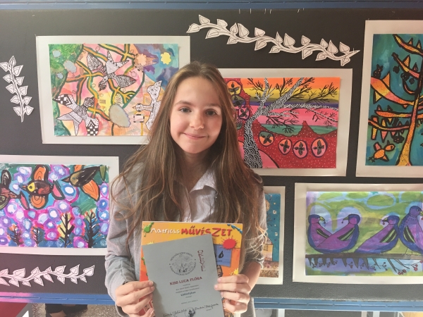 Kiss Luca Flóra: Különdíjasunk az országos rajzversenyen