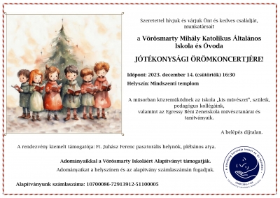 Jótékonysági örömkoncert