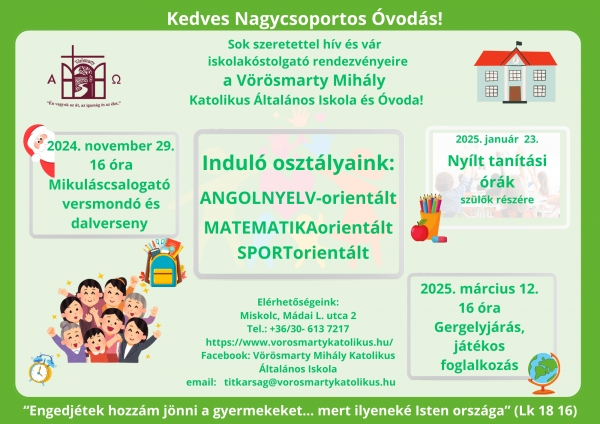 Induló osztályaink