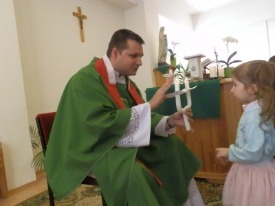 Szentmise, balázsolás