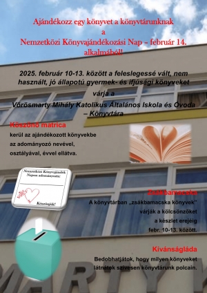 Ajándékozz egy könyvet a könyvtárnak!