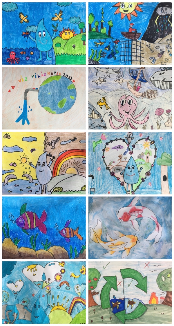VÍZ VILÁGNAPJA - rajzverseny iskolánkban