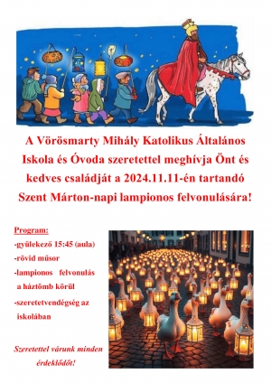 Szent Márton-napi lampionos felvonulás