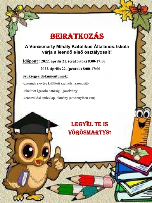 Információk a beiratkozásról